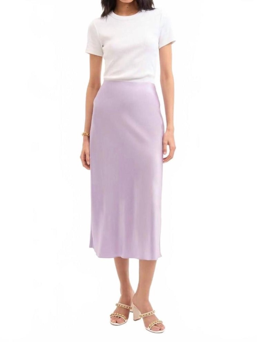 Veronica Beard Clover Silk Satin Midi Slip Skirt NWT - Picture 1 of 14